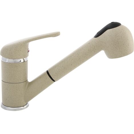 DAGA Laveo Beige Stand-Spültischarmatur mit Ausziehbrause (1/2)
