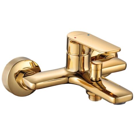 GAVA Gold Wand-Badewannenarmatur