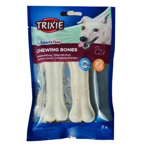 TRIXIE DENTA FUN KAUKNOCHEN, ENTENFÜLLUNG DENTA FUN KAUKNOCHEN, ENTENFÜLLUNG, 10 CM, 2 ST./70 G