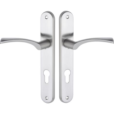 Griff an langer Platte NOA Satin 72 mm (1/3)