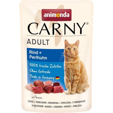 Animonda Carny Nassfutter für Katzen - Rind und Perlhuhn 85g