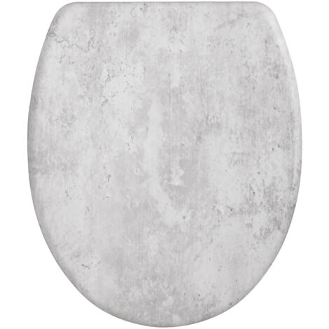 Abnehmbarer WC-Sitz mit Absenkautomatik AWD INTERIOR 2036 Concrea Duroplast-Beton
