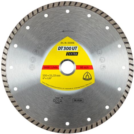 Klingspor tarcza diamentowa turbo 125mm x 1,9mm x 22,2mm extra dt300ut, beton (1/4)