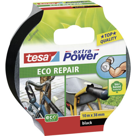 tesa ECO REPAIR 56431-00000-00 Gewebeklebeband tesa® extra Power Schwarz (L x B) 10 m x 38 mm 1 St. (1/5)