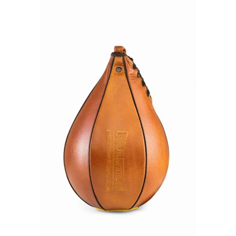Hängender Boxsack aus echtem Leder Retro Tan Classic Evolution TG-110