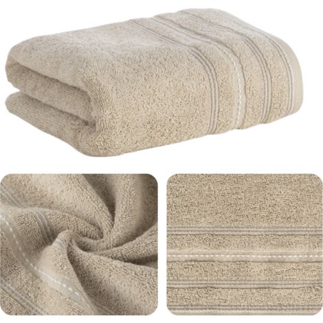 EUROFIRANY DICKES HANDTUCH VENTO BADEZIMMER SPA HOTEL HORECA 50X90CM BEIGE