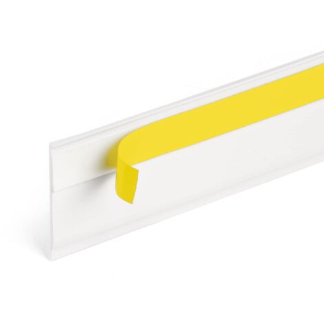 Seiletech.de FENSTERLEISTE MIT LIPPE - 10 m - 70 mm x 1,5 mm - selbstklebend - Weiß - Flachleiste Dichtungsleiste Profilleiste Abschlussleiste