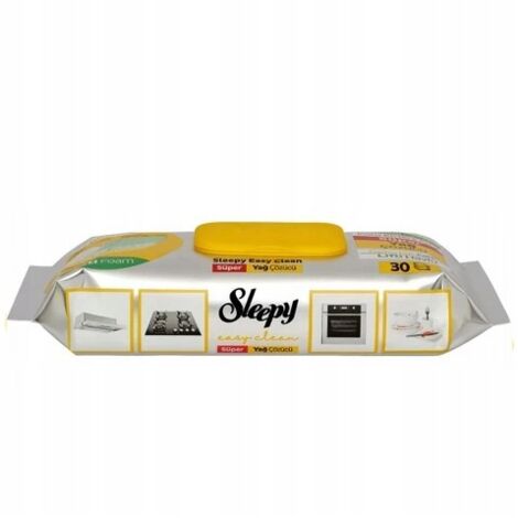 Sleepy - Easy Clean Feuchttücher für die Küchenreinigung, gelb, 30 Stück.