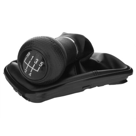 VW Golf IV 98-05 SCHWARZER 5-GANG-SCHALTKNAUF + 12-MM-LOCH