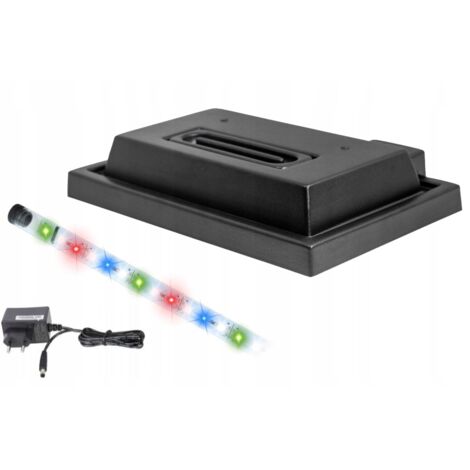 Aquariumabdeckung 40x25 schwarz + Vollspektrum 5630 LED-Beleuchtung