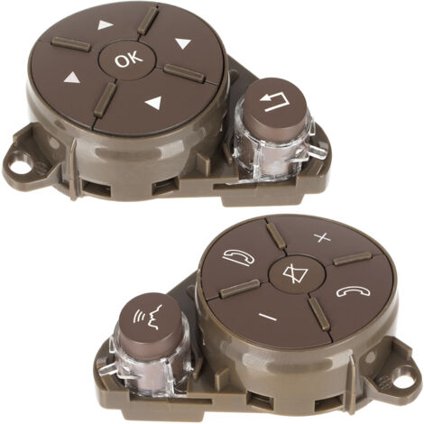 Mercedes E-Klasse C207 W212 08-15 Multifunktions-Lenkradschalter HELLBRAUN links + rechts 2-teiliges Set