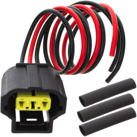 Kabelbaum für Ford C-MAX, Fiesta V/VI, Focus I/II, Fusion, Ka, Mondeo III/IV und Transit mit 3-poligem Lichtmaschinenstecker