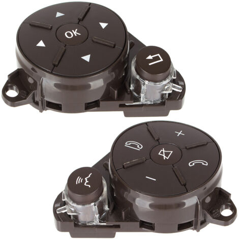 Mercedes E-Klasse C207 W212 08-15 Multifunktions-Lenkradschalter Dunkelbraun links + rechts 2er-Set