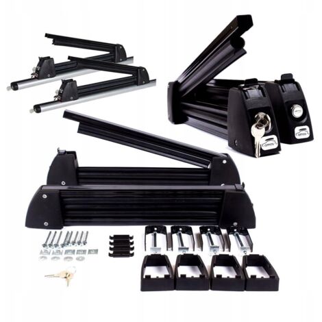 Skiständer für 5 Paar Ski, Skihalter für 4 Ski, AMOS Skischloss 5 Aluminium