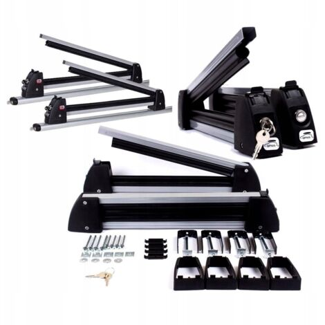 Skiträger für 3 Paar Ski, Skihalterung für 2 Snowboards, AMOS SKI LOCK Aluminium