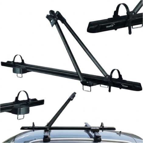 Dachgepäckträger-Fahrradhalterung HAKR SPEED ALU Aluminium schwarz + Schloss