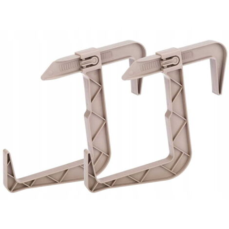 Balkon-Blumentopfhalter, 2er-Set, Karamell