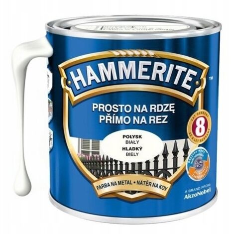 Metallfarbe direkt zum Rosten weiß 0,7l