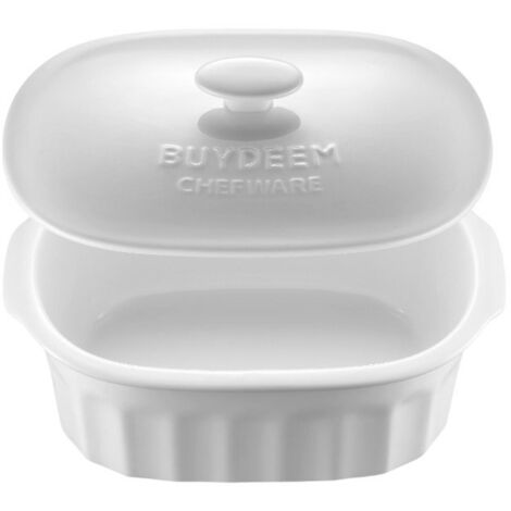 BUYDEEM Keramik-Dampfgarer 2L, Modell CT1005, Farbe Weiß