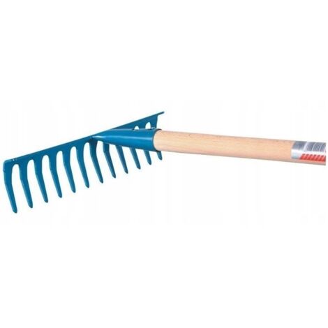 Gartenrechen mit 12-Zahn-Stahlstiel 119 cm