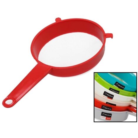 Plastiksieb mit Griff 16 cm PRACTICO Kunststoff Farbmix