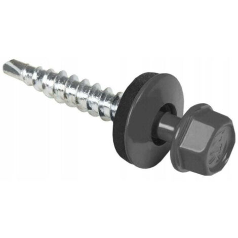 Selbstbohrende Schraube zur Befestigung von Metalldachziegeln auf Holz 4,8x35mm 100Stk