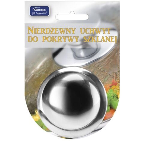 Universal-Edelstahl-Knopfgriff für hitzebeständige gläserne Deckel