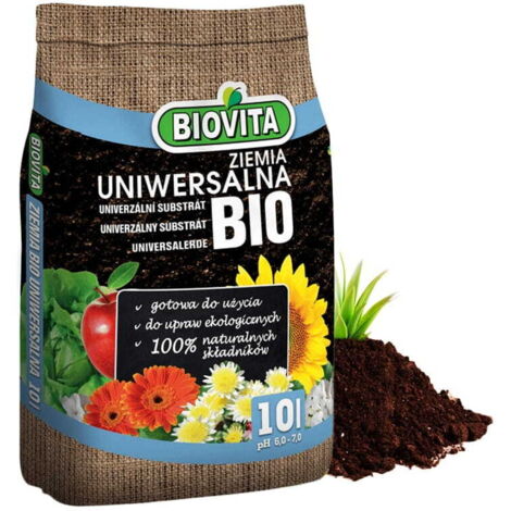 Universalerde für Blumen, Bio-Pflanzen, natur, 10L