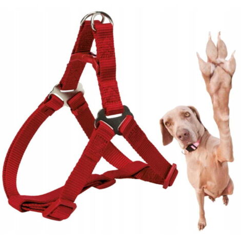 Trixie Hundegeschirr M 50-65 cm/20 mm Rot mit Verschluss