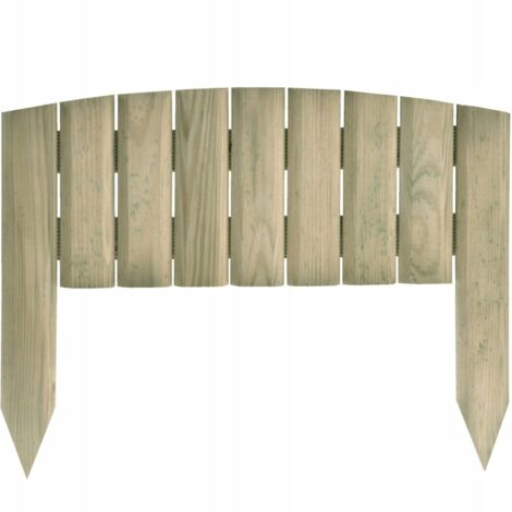 Rasenzaun aus Holz, Gartenpalisade, 40 cm