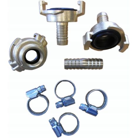 Sirocco Hydraulikverbindungen für Rohre 1 Zoll 2,5 cm Anschlussset (1/4)