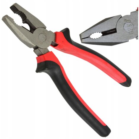 KOGEKO ZANGEN KOMBIZANGEN VERNICKELT 200MM ROT-SCHWARZ G01622