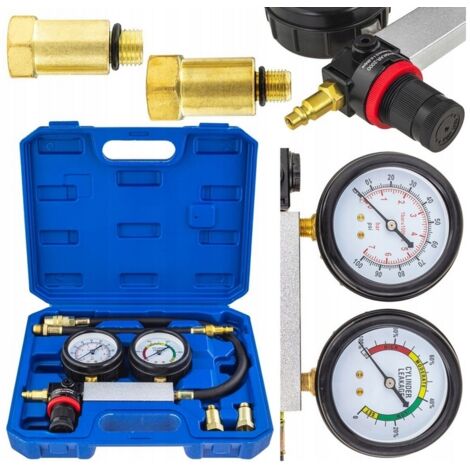 Zylinderdichtigkeitsprüfer Kompessionsmesser Benzin Manometer 0-7 bar
