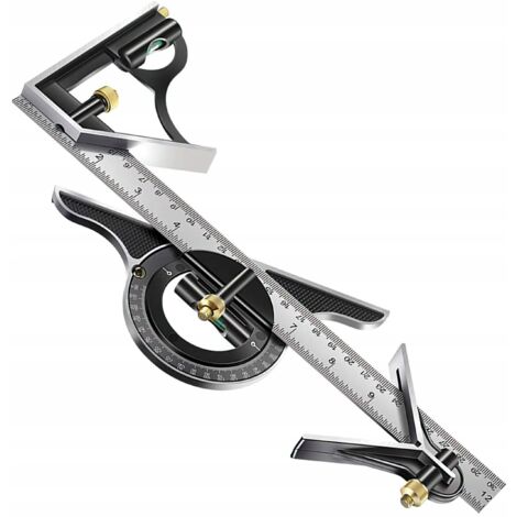 Multifunktionaler Tischler-Winkelmesser 30 cm 72-120 mm Lineal Prüfgerät