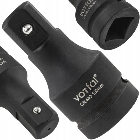 Schlagverlängerung für Schlagschrauber-Stecknüsse 1 Zoll 100 mm Adapter CR-MO