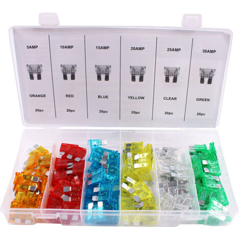 Automobil-Sicherungen Set 120 Stück 5A-30A S10533 (1/5)