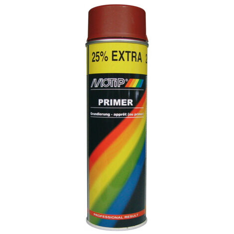 Motip Grundierung Füller Lack Spraydose Acryl Rotbraun 500ml