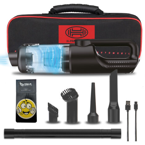 Mini-Autostaubsauger mit Kabel, leistungsstark 90 W + Duft (Vanille)