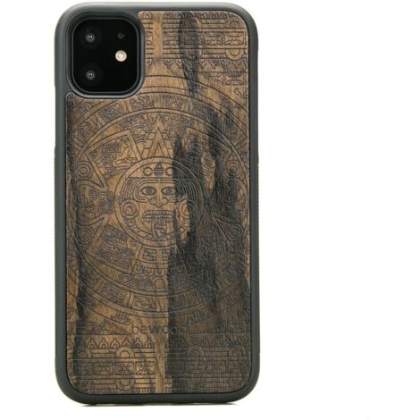 Holzhülle für iPhone 11 AZTEC CALENDAR ZIRICOTE (1/3)