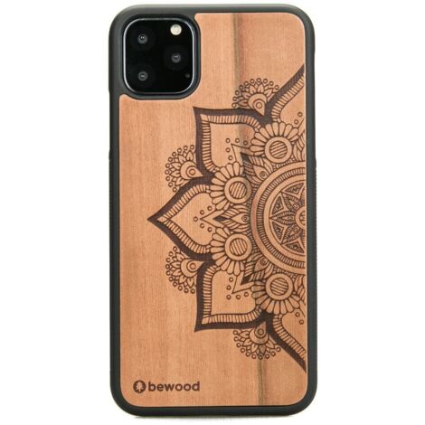 Holzhülle für iPhone 11 PRO MAX MANDALA APFELBAUM (1/3)