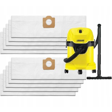 10x Beutel für Kärcher WD3 SE4001 WD2 PLUS KWD V-17 V-15 V12 Staubsauger