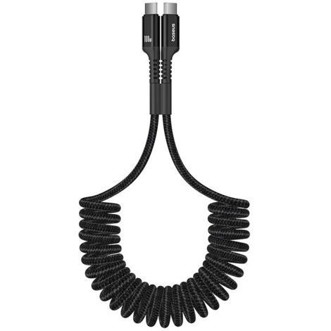 Baseus Fish-Eye USB C auf USB C Schnellladekabel 1 m 100 W Schwarz (1/5)
