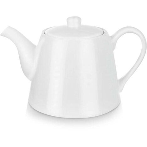 Weiße Porzellan-Kaffee- und Teekanne 2 l (1/5)