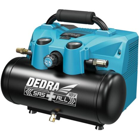 DEDRA Akku-Kompressor 6L - 2x18V: Werkstatt und Heimarbeit