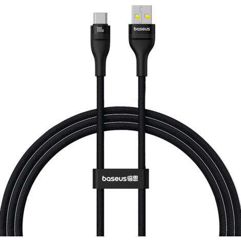 Flash 2 USB-A - USB-C 100W 1m robustes Kabel - Schwarz (1/5)