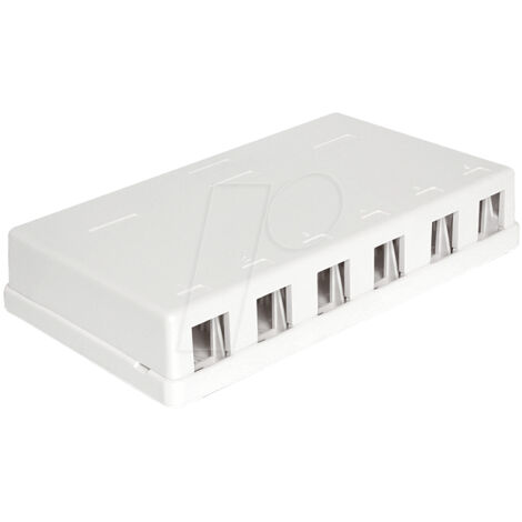 DeLOCK Keystone Leergehuse Delock 6-Port (86227) (1/4)