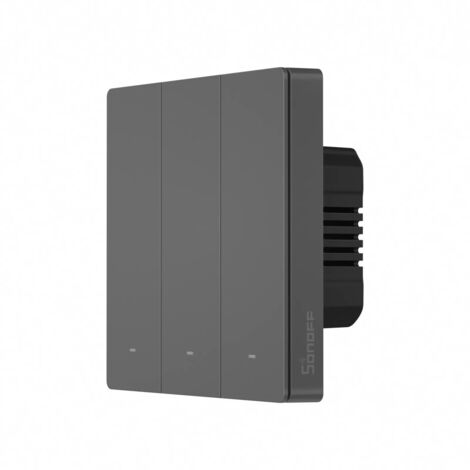 Sonoff M5 3C Smart WiFi Wandschalter Grau (3-Kanal)
