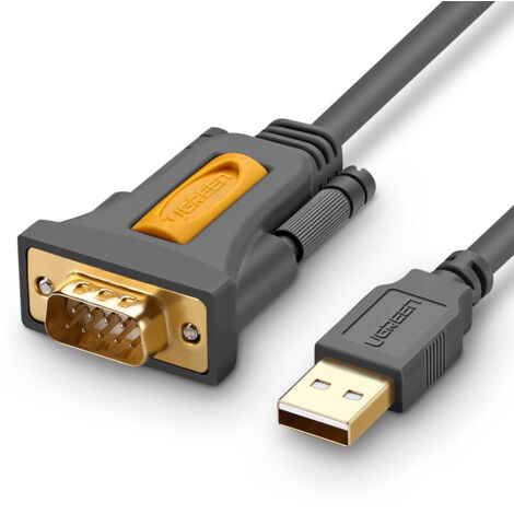 Ugreen USB-A auf DB9 RS-232 Adapterkabel 1,5 m grau (CR104)