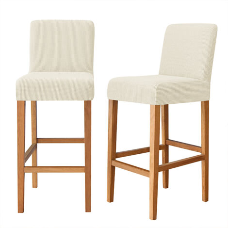 Bezug für Barhocker, Jacquard, creme