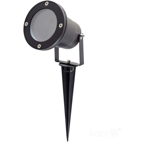 LED-Gartenleuchte, GU15, IP65, wasserdicht, schwarz, mit 1 m Kabel (1/5)